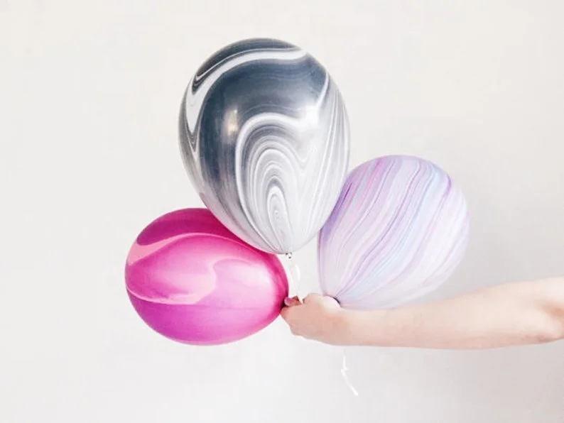 Wholesale Marble Balloon Agate Globos De Latex Custom 100% Natural Latex Balloon Marbling Color Pastel Balloons