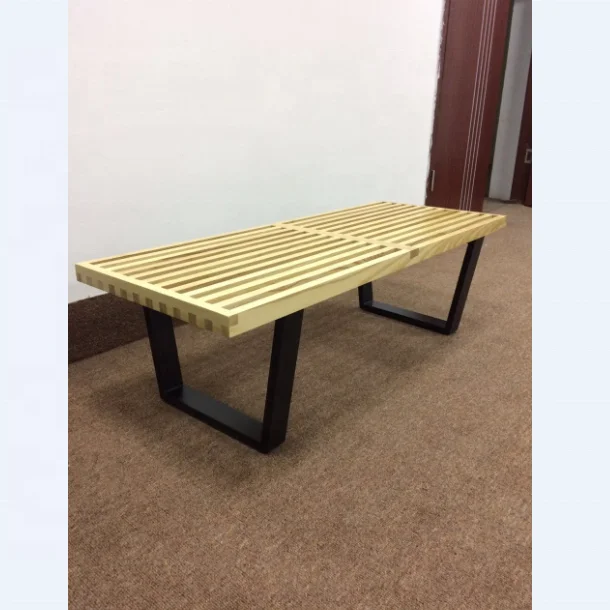 Warehouse  factory furniture long wood bench for living room and outdoor buench