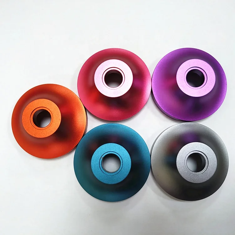 CNC turning processing of color oxidation handbrake Rod housing aluminum alloy decorative cover machining