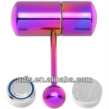 316 L stainless steel tongue barbell piercing vibrating tongue rings