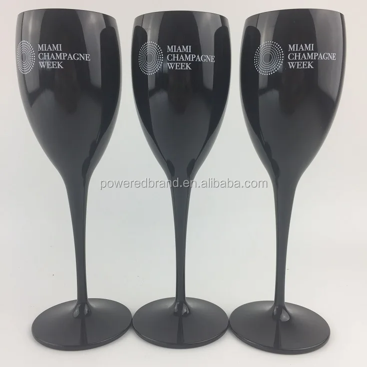 Шампанское флейты Небьющиеся Пластиковые Высокая четкость белый цвет