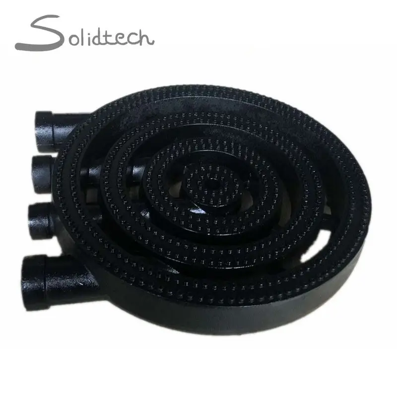 U Shape 420mm LP Gas 4 Inlets Large Cast Iron Burner