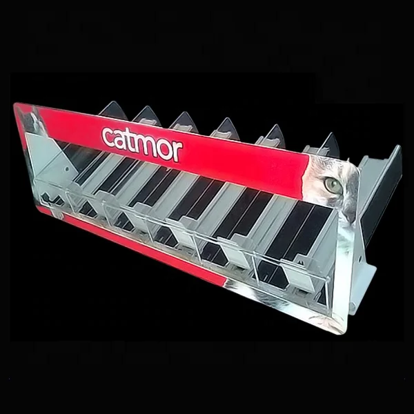 Factory Custom Spring Loaded Shelf Pusher plastic Divider and POP Product Display Rack