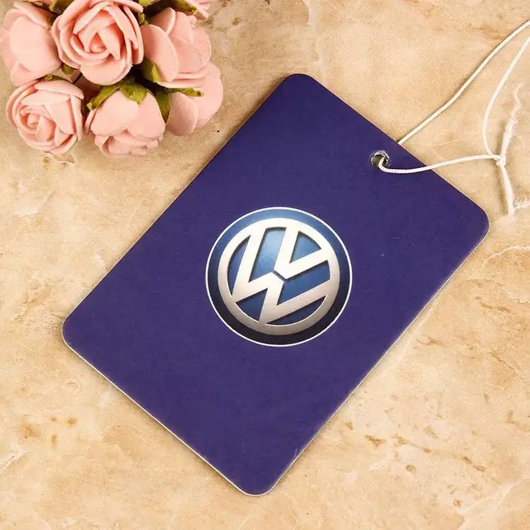 Promotional customized car air freshener /cotton paper air freshener/hanging air freshner