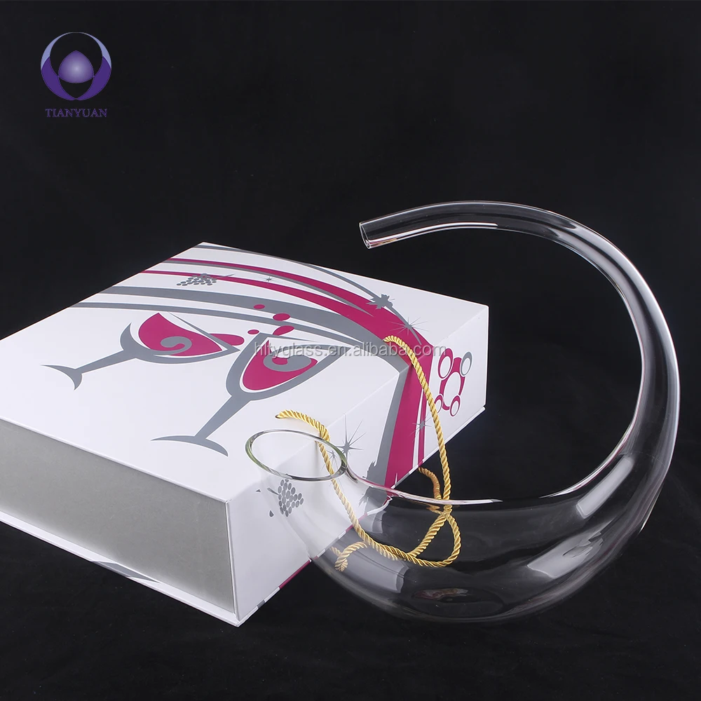 borosilicate glass products clear color glass wine decanter