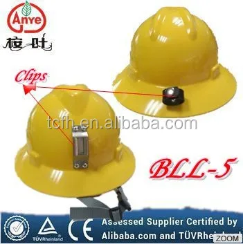 V style Full Brim mining Safety Helmet with CE and ANZI standard can install lamp holder