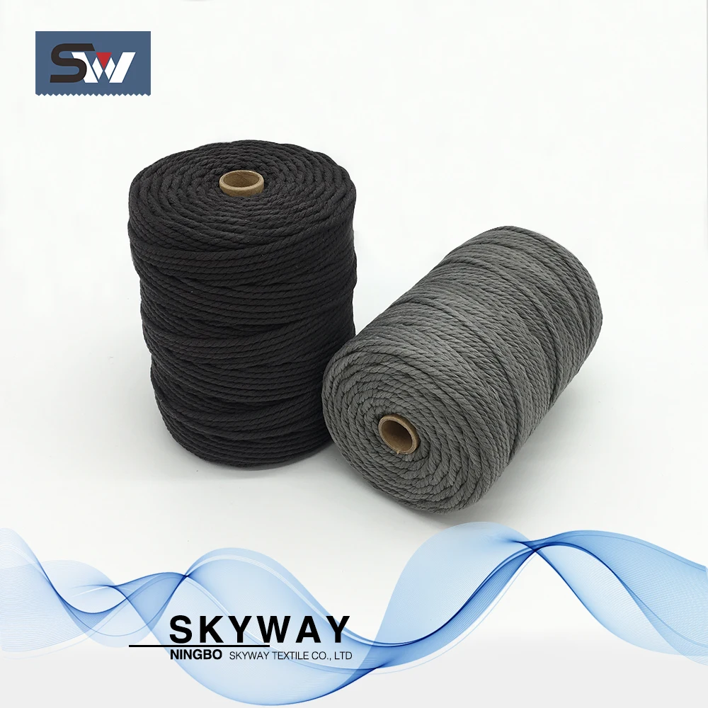 4mm color dyed twine cotton rope