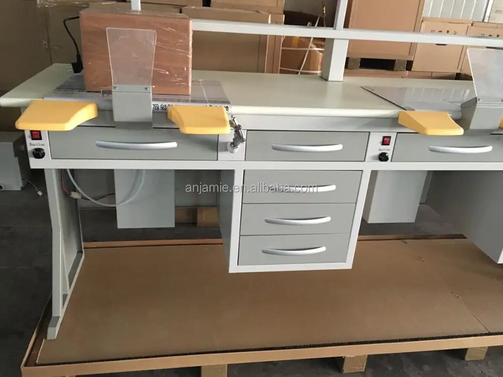 dental lab workstation for 2 person technician table