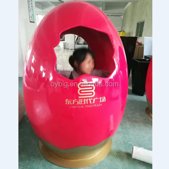 colorful decorative egg FRP Ester Eggs Fiberglass Color Eggs