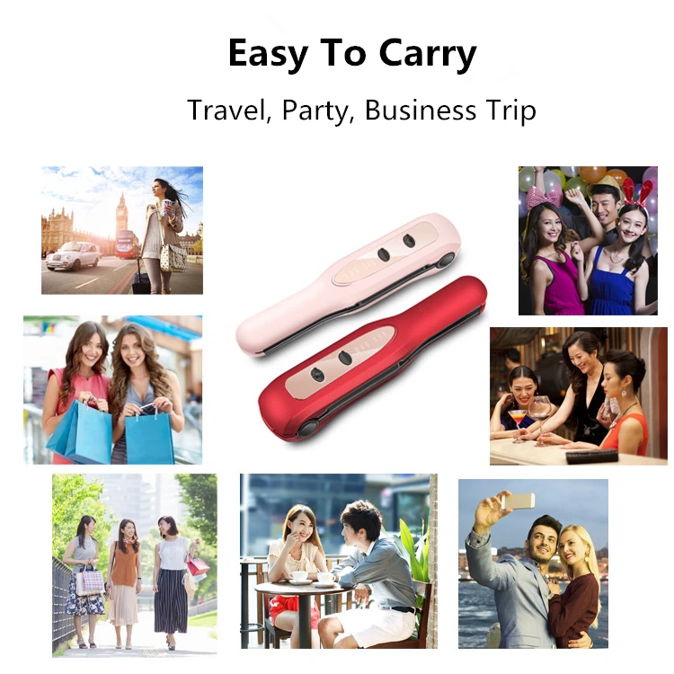 
Wholesale Hot Selling 2 in 1Portable Mini Flat Iron Hair Straightener For All Hair Types 