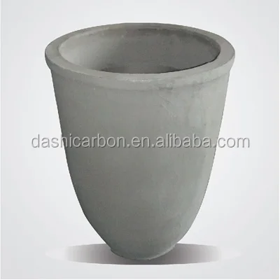 Melting copper brass iron steel aluminum graphite clay sic crucible apply into induction/gas/fire/electric furnace