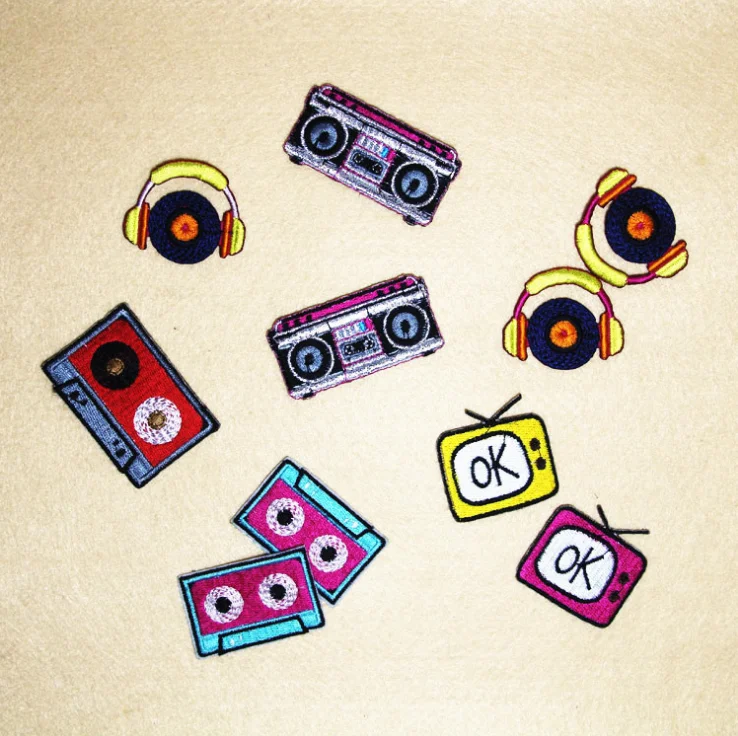 Promotion Eco-Friendly Feature Cute Stickers Embroidery Cartoon Patches For Kids Clothing