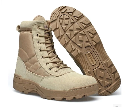 Мужские военные тактические ботинки, водонепроницаемая Нескользящая уличная дорожная обувь, черные кроссовки для мужчин, походная обувь на молнии