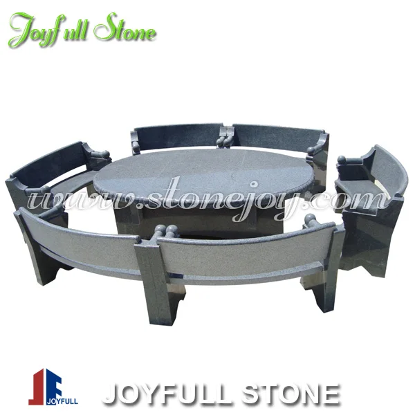 
Outdoor garden stone furniture patio stone table set 