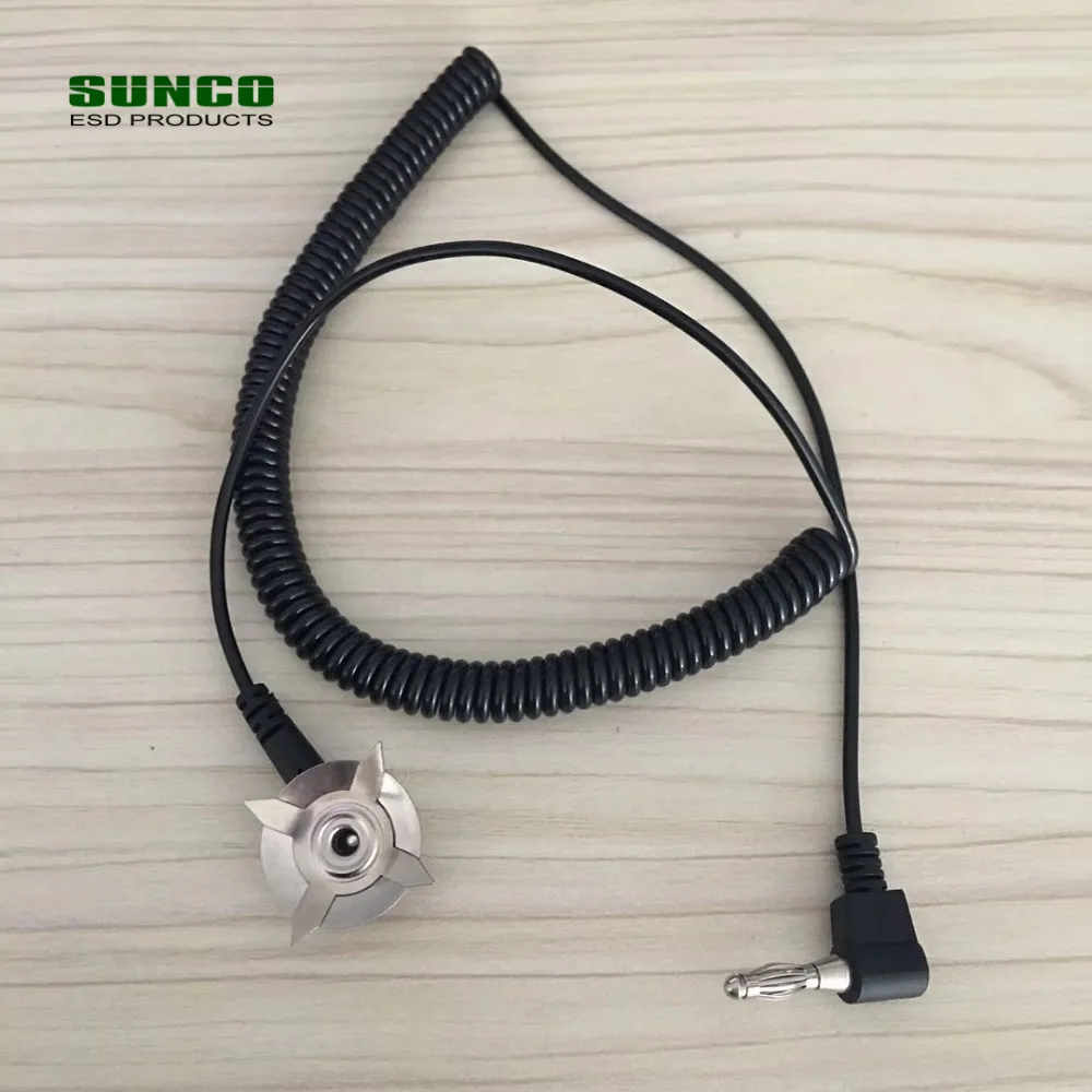 Common Point Ground Cord for 2-layer ESD Rubber Table Mat