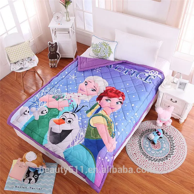 New design fancy designer Cartoon summer bed sheets cheap duvet cover colorful children blanket BS115