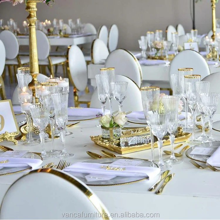 Fashionable romantic white wedding furniture wedding event chairs for sale