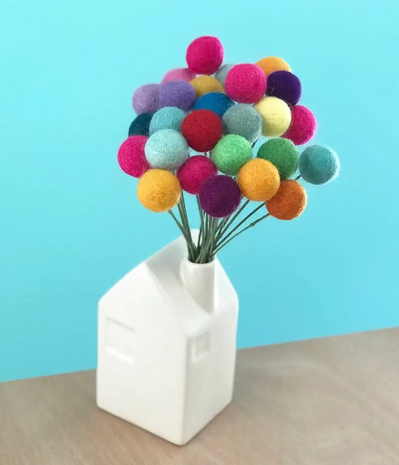 
Wholesale DIY Various Colors Wool Ball Garland Felt Pom Poms 