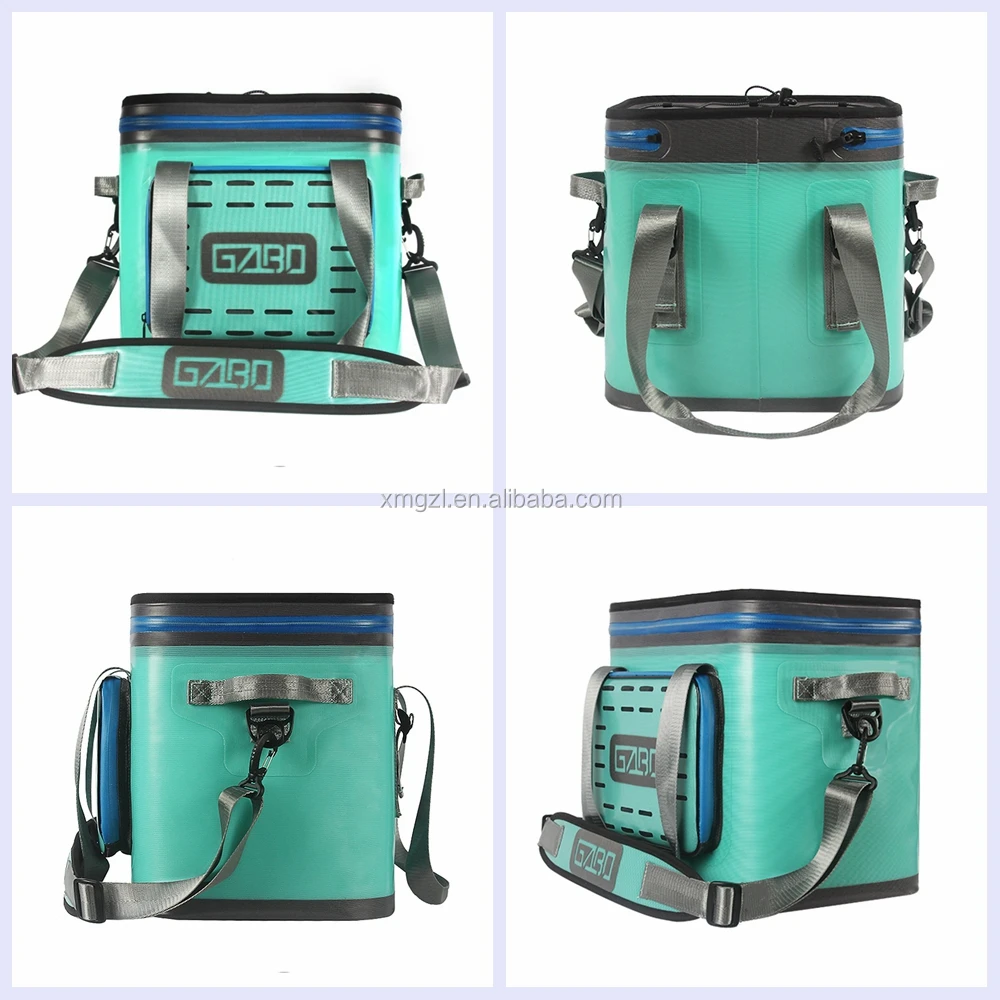 
Wholesale 24Cans TPU Customized Waterproof Lunch Picnic Beer Bag Cooler Box Thermal Insulated bolsa termic Ice Cooler bag 