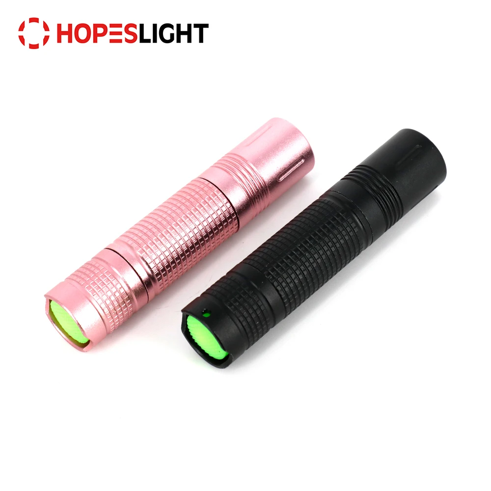 Promotional Metal 1 AA Battery Powerful Small Torch Light Bulk LED UV Flashlights 365NM