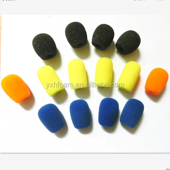 Conference microphone sponge cover /small foam  with the size:  hight 25MM / OD :18MM  / hole:6MM