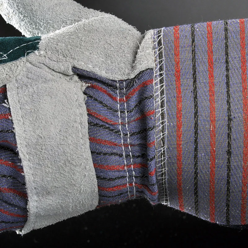 Hot Selling Durable Leather Hand Gloves With Cotton Back For Heavy Duty