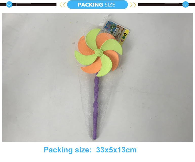 Colourful beach windmills plastic toy windmill for kids