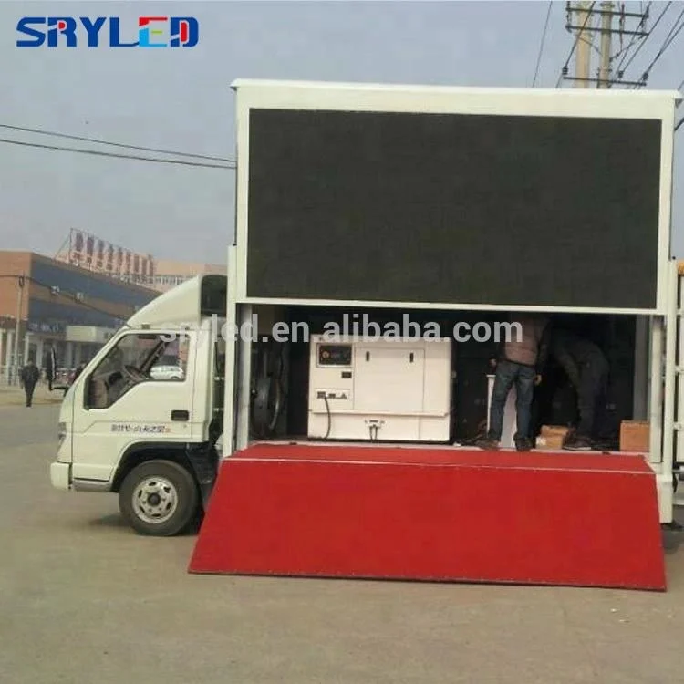 SRY moving advertising screen 3d video truck led display led truck van