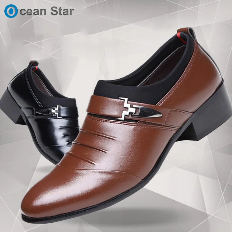 China leather pattern men dress shoes synthetic leather dress shoes