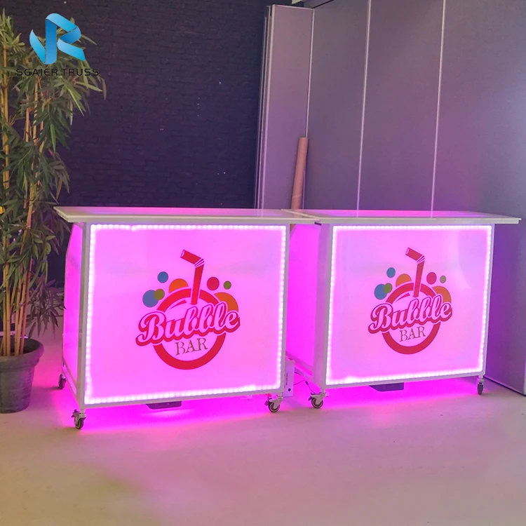 High Quality Mobile Portable Bar Counter With Wheels