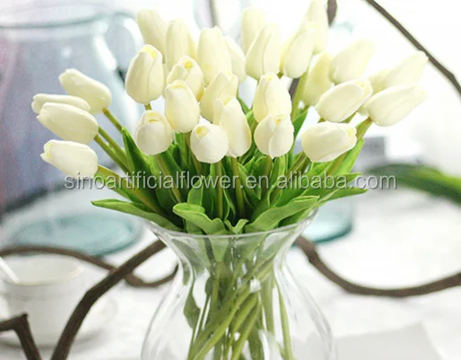 FCP1101 2024 popular artificial flowers PU tulip colorful tulip for home wedding decor