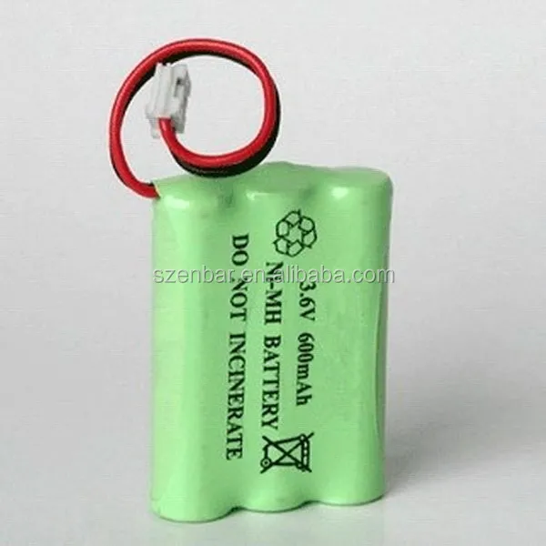 Enbar 7.2v 600mAh AA Size Rechargeable Nimh Battery Pack