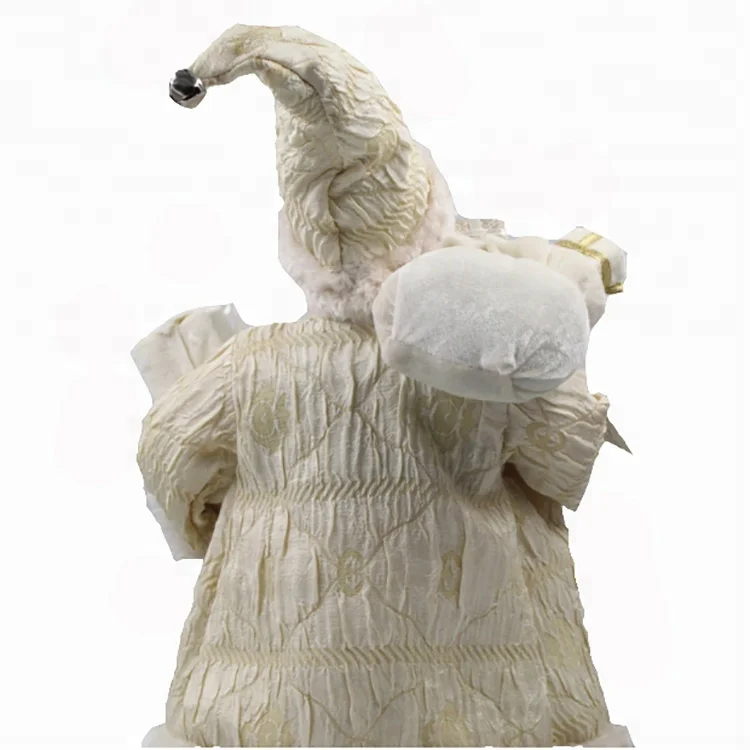 Рождественская игрушка по индивидуальному заказу, тканевая набивная плюшевая Статуэтка Санта-Клауса, Рождественское украшение