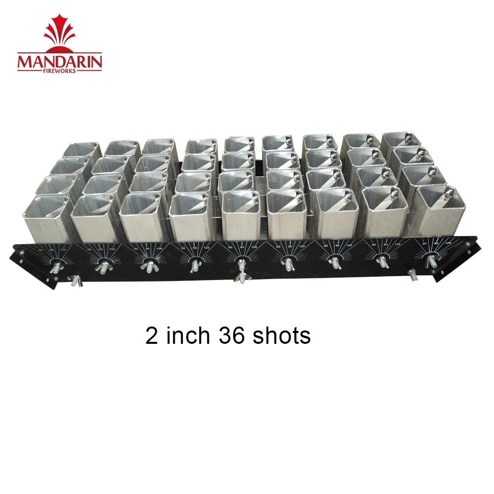Liuyang factory fireworks launcher flame projector 2 inch 21 shots aluminum alloy mortar fireworks display mortar racks