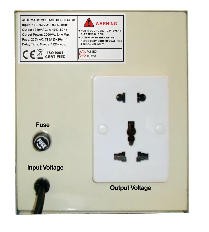 CPU Controlled 1.5kva avr voltage regulator stabilizer/1500watt 120v 230v ac external voltage regulator with circuit protection