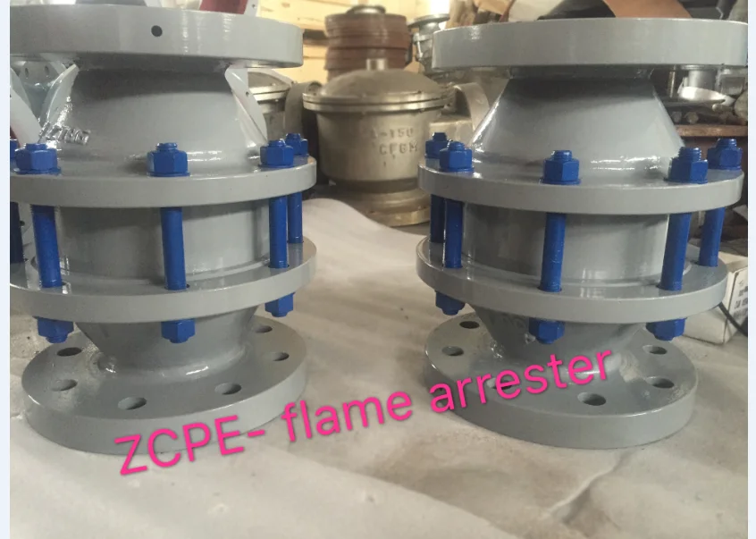 High Temperature Zhenchao In Line Flame Arrestor Detonation Arrestor Oxegyn Flame Arrestor