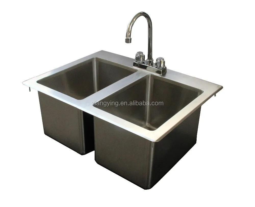 OEM ODM NSF certified High quality 304 Stainless Steel commercial kitchen One Tub Drop In apron sink kitchen