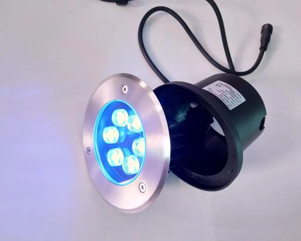 304 Stainless Steel IP67 Waterproof 18W RGB Led Underground Light DMX/WIFI/RF Control