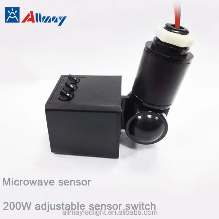 Outdoor 180 Degree Security Microwave Oven Motion Sensor Wall Detector LED Flood Light Switch
