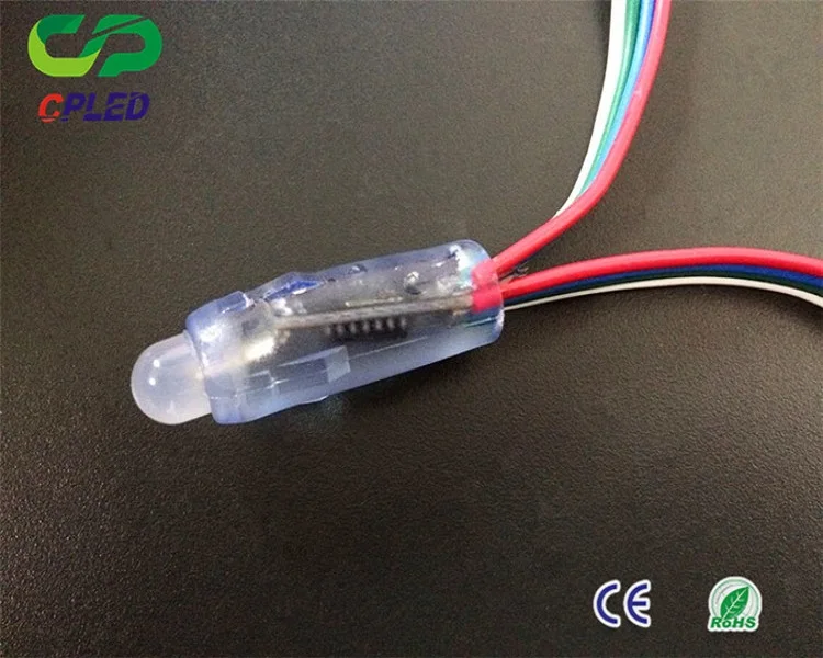 led advertising Round Ucs1903 Ws2811 Led String Light 12mm silicon glue filled 5v led string lights
