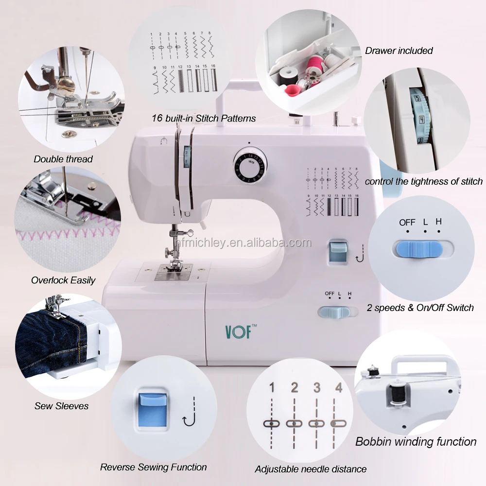 VOF FHSM-700 factory wholesale Multifunctional domestic electric overlock sleeve sewing machine price MAQUINA DE COSER