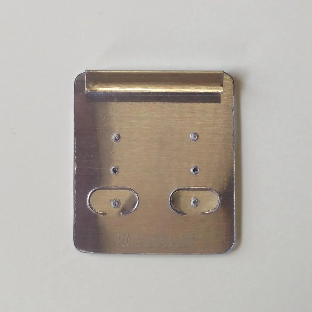 Customized velvet lamination earring necklace crafts jewelry display packaging cards