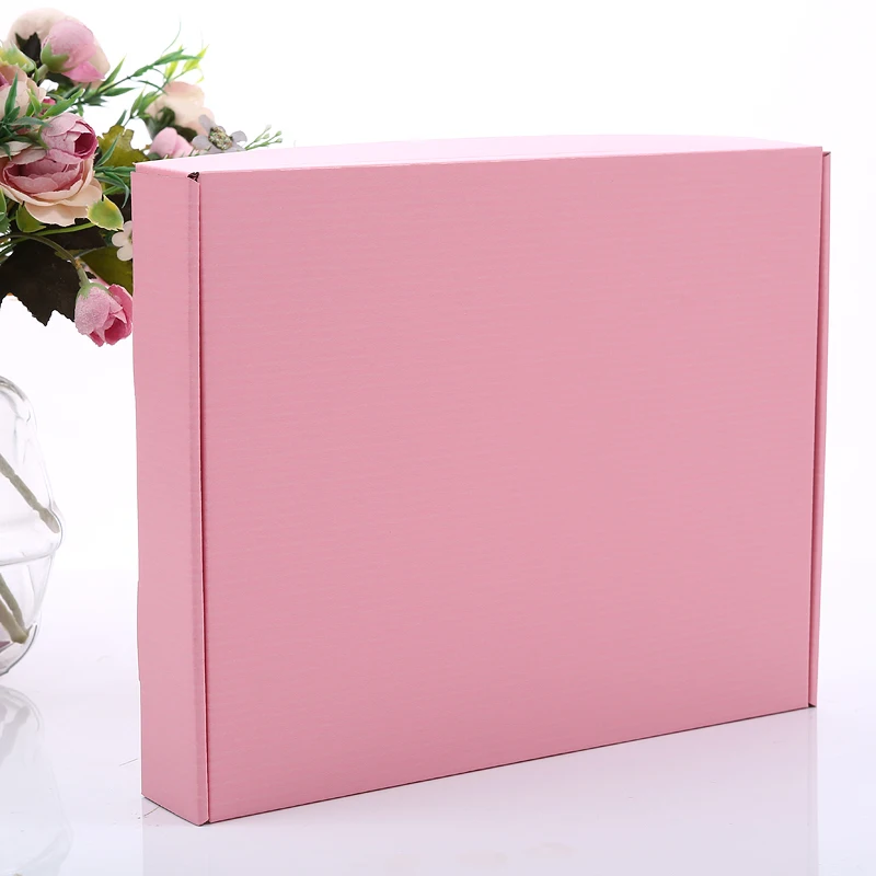 Get $1000 custom pink corrugated paper box