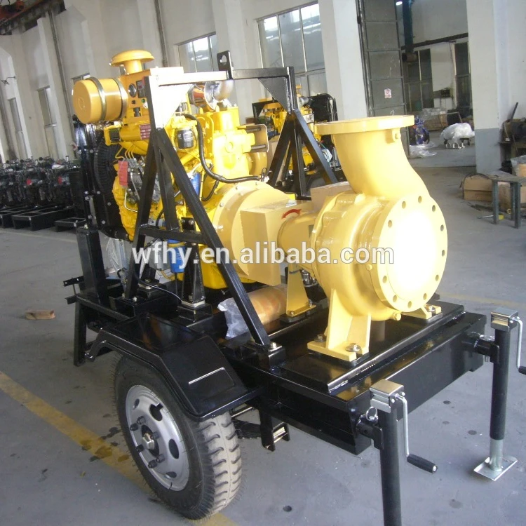 8 inch water pump with trailerfor sale