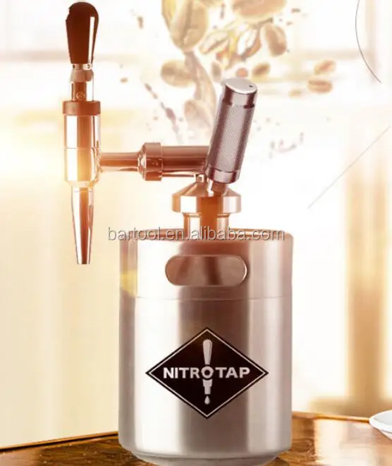 5L Nitro Cold Brew Coffee Keg with Nitrogen Gas