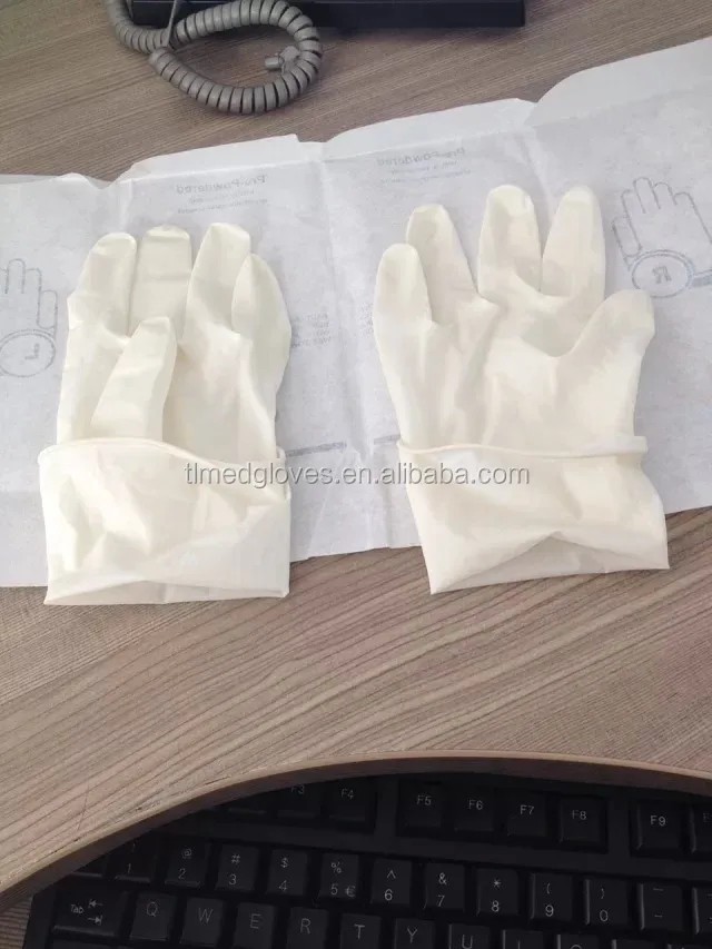 sterile latex hand gloves