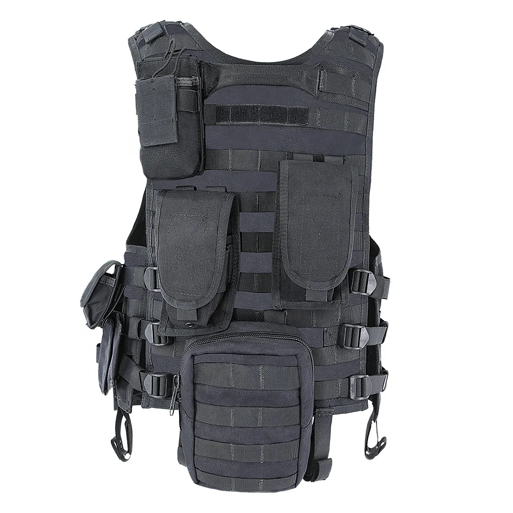 KMS High Quality Custom Professional Vest Fashion Black Factory Light Weight Tactical Vest for Outdoor,Hiking