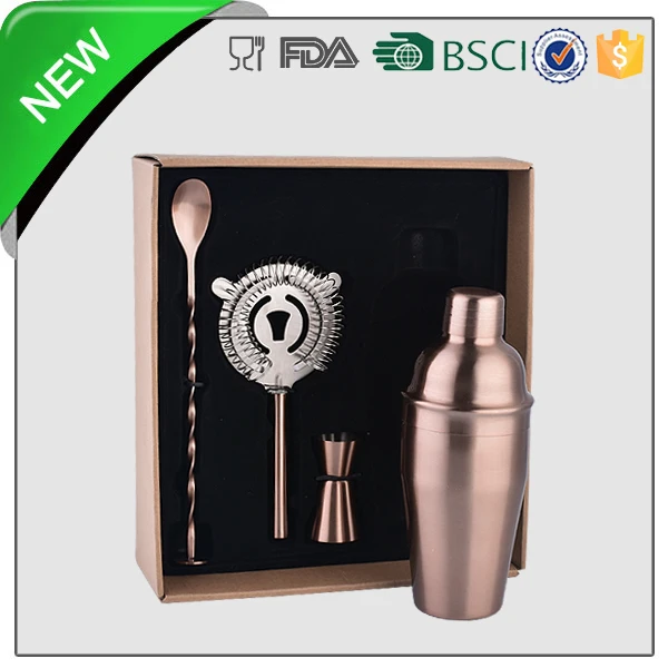 4 шт. медный цвет нержавеющая сталь barware набор