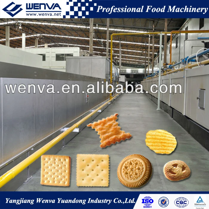 PLC Controlled Tunnel Baking Oven For Biscuit Factory