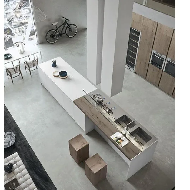 2024 Hangzhou Vermont Custom Best Price Walnut Wood Color Kitchen Cabinets Modular Kitchen Cabinet Design